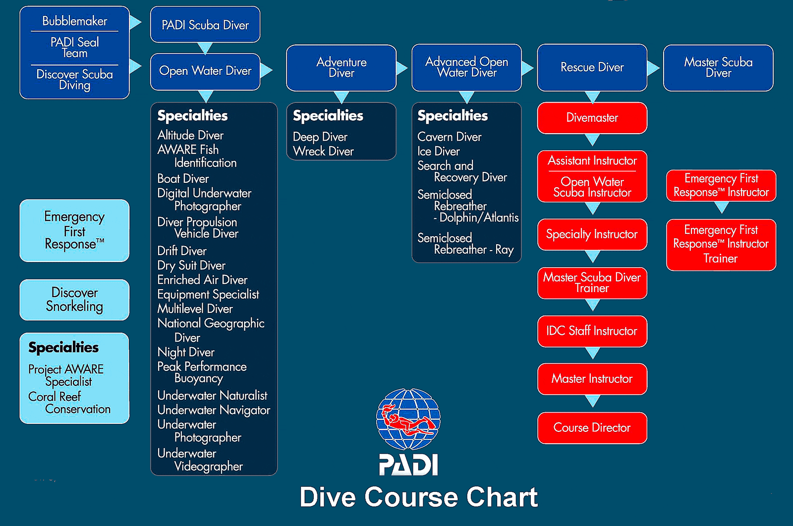 PADI MSDT Course PADI Dive