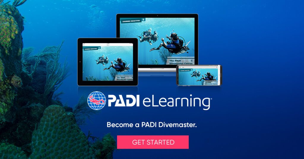 PADI Divemaster Course eLearning DM divers bnrs1200x627